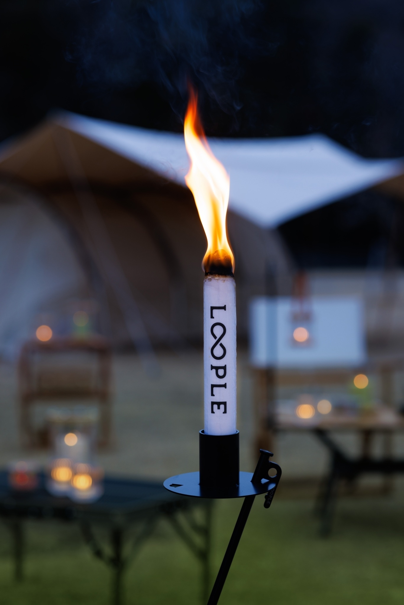 【拓幸良品】LOOPLE 營釘蠟燭台(附1支蠟燭棒)