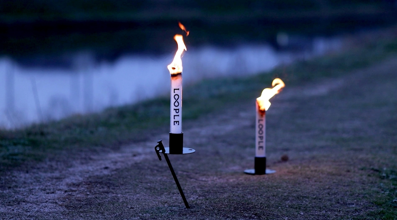 【拓幸良品】LOOPLE 營釘蠟燭台(附1支蠟燭棒)