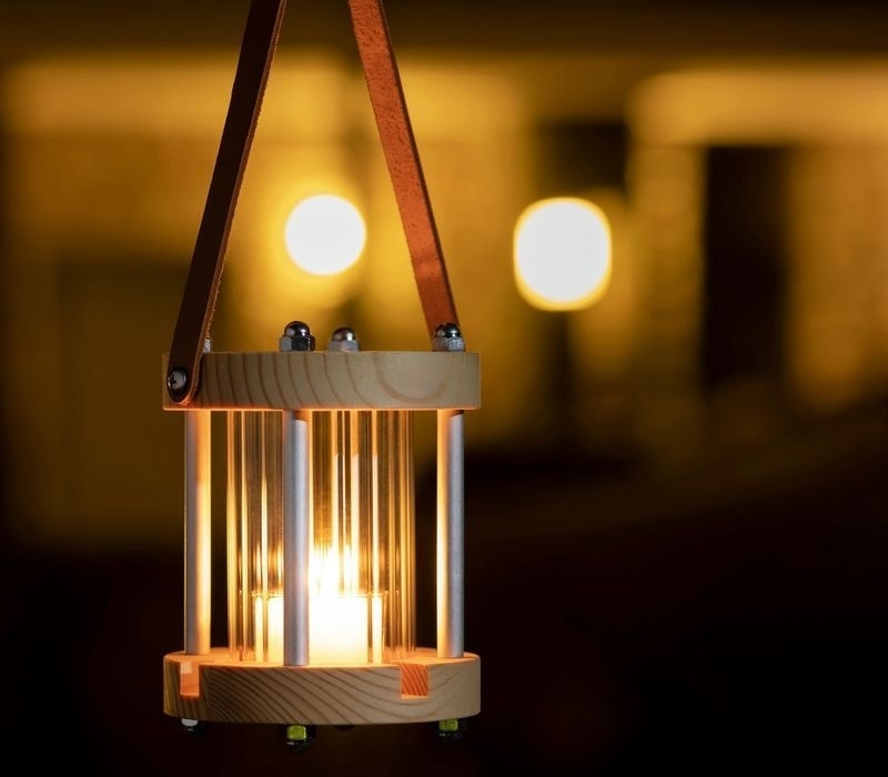 【拓幸良品】LOOPLE｜可吊掛式蠟燭座「WOOD」S (附4顆杯蠟燭)