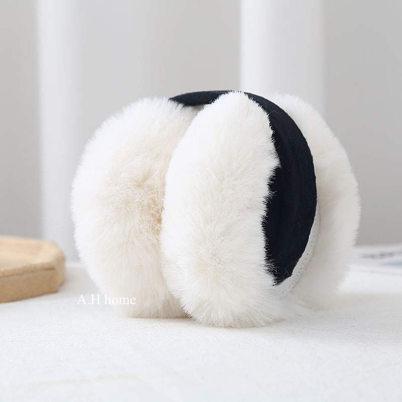 【ＡＨ578】韓國ins仿兔毛摺疊耳罩