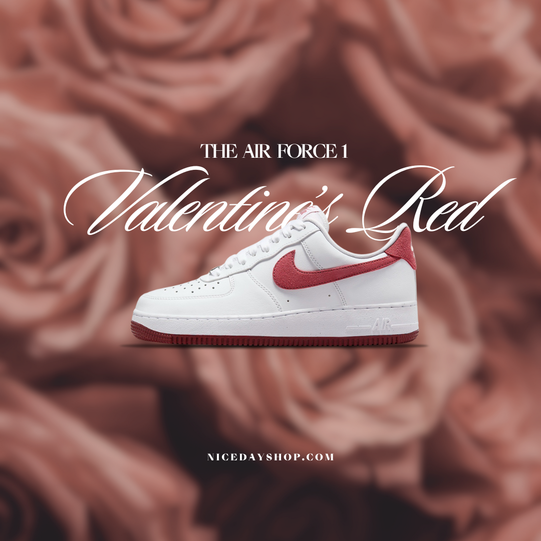 NICEDAY Nike Air Force 1 Valentine's Day 2024 情人節白紅女款