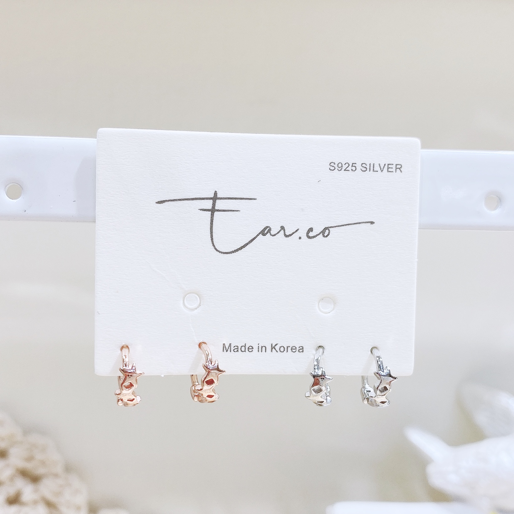 三連星星小耳圈 [睡覺不用脫! ] #A648