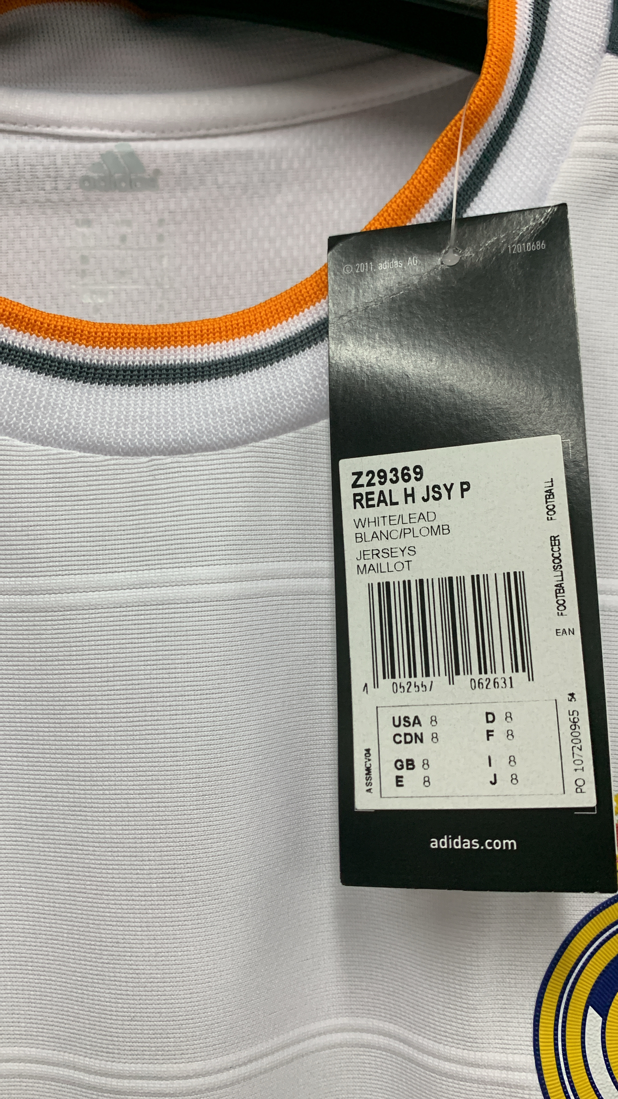 2013 Real Madrid Player Issue Authentic Home Shirt