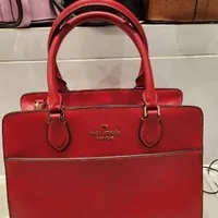 [S] KATE SPADE KC436 MADISON SAFFIANO LEATHER MEDIUM SATCHEL,CANDIED CH, 196021369643 (SKS938)