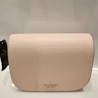 [S] KATE SPADE KC438 MADISON SAFFIANO LEATHER SADDLE BAG,CONCH PINK, 196021320637 (SKS945)