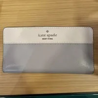 [S] KATE SPADE KC510 MADISON LARGE SLIM BIFOLD WALLET COLORBLOCK SAFFIANO,PLATINUM G, 196021322648 (SKS947)