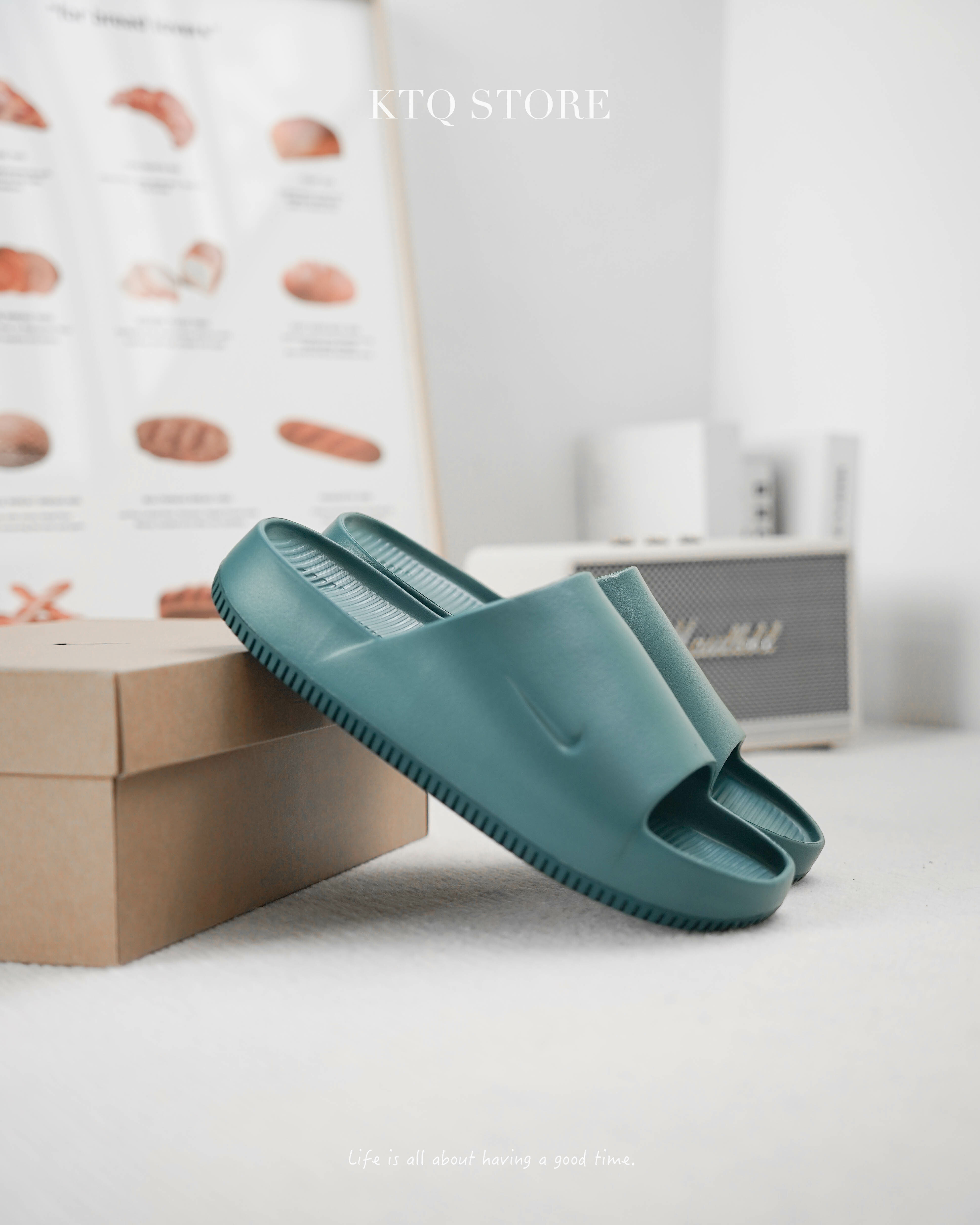 KTQ STORE ‧ Nike Calm Slide 鴨綠 FD4116-300