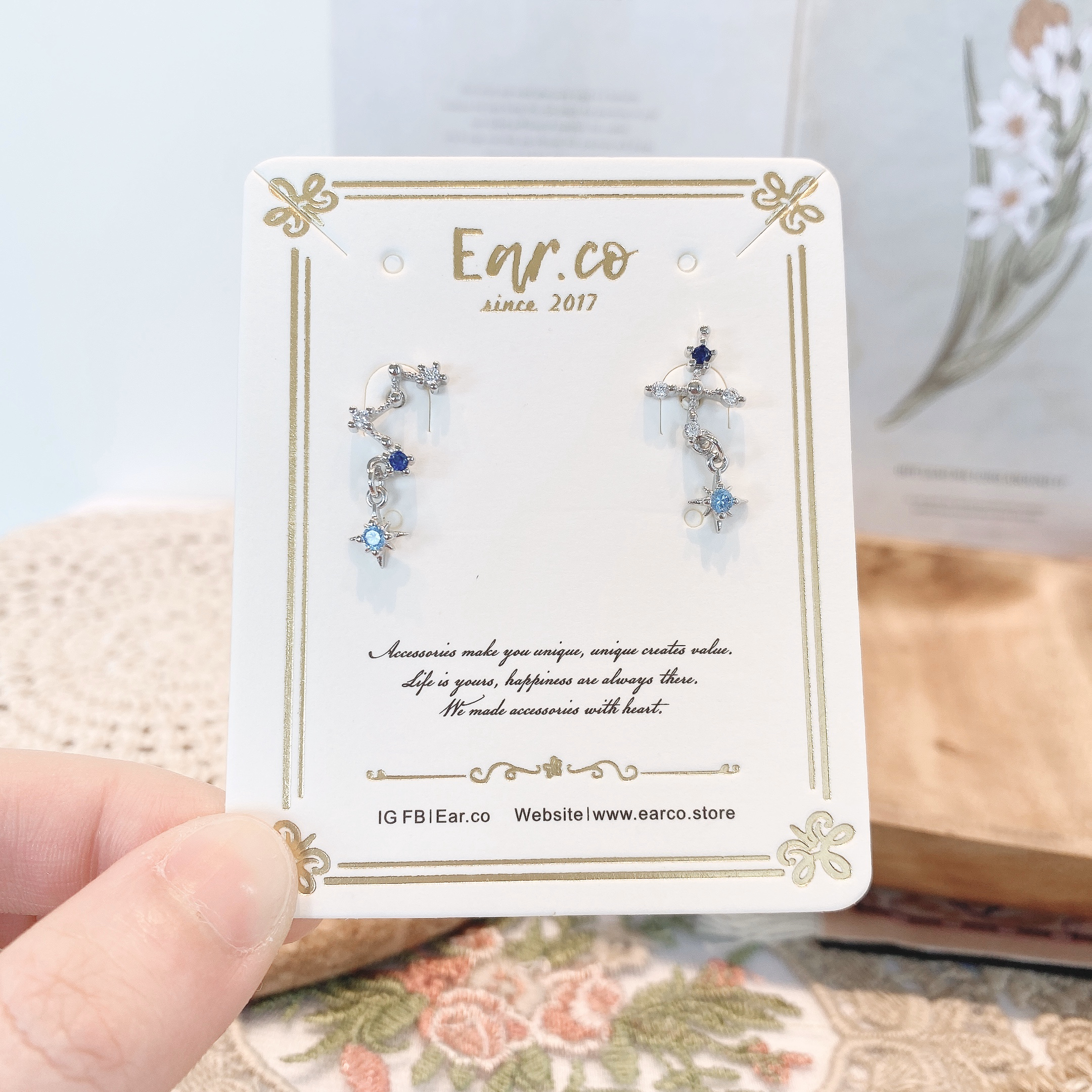 不對稱閃石藍色北斗星 #A388