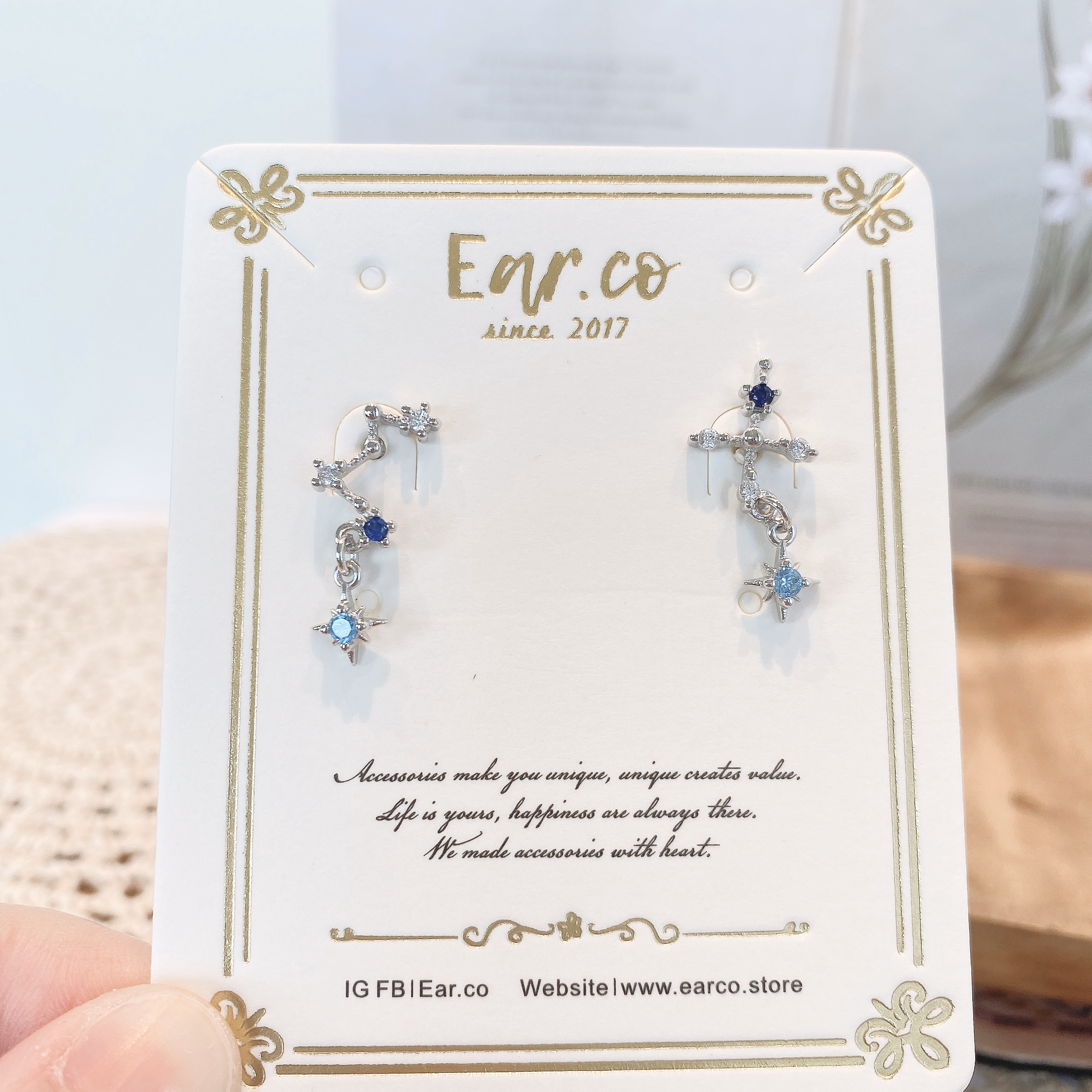 不對稱閃石藍色北斗星 #A388