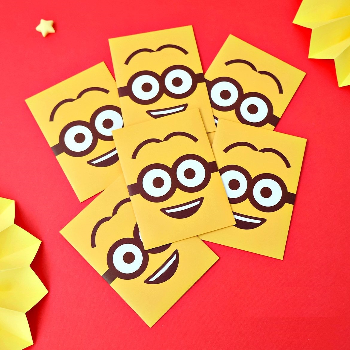 迷你兵團 | 燙金利是封套裝 6P