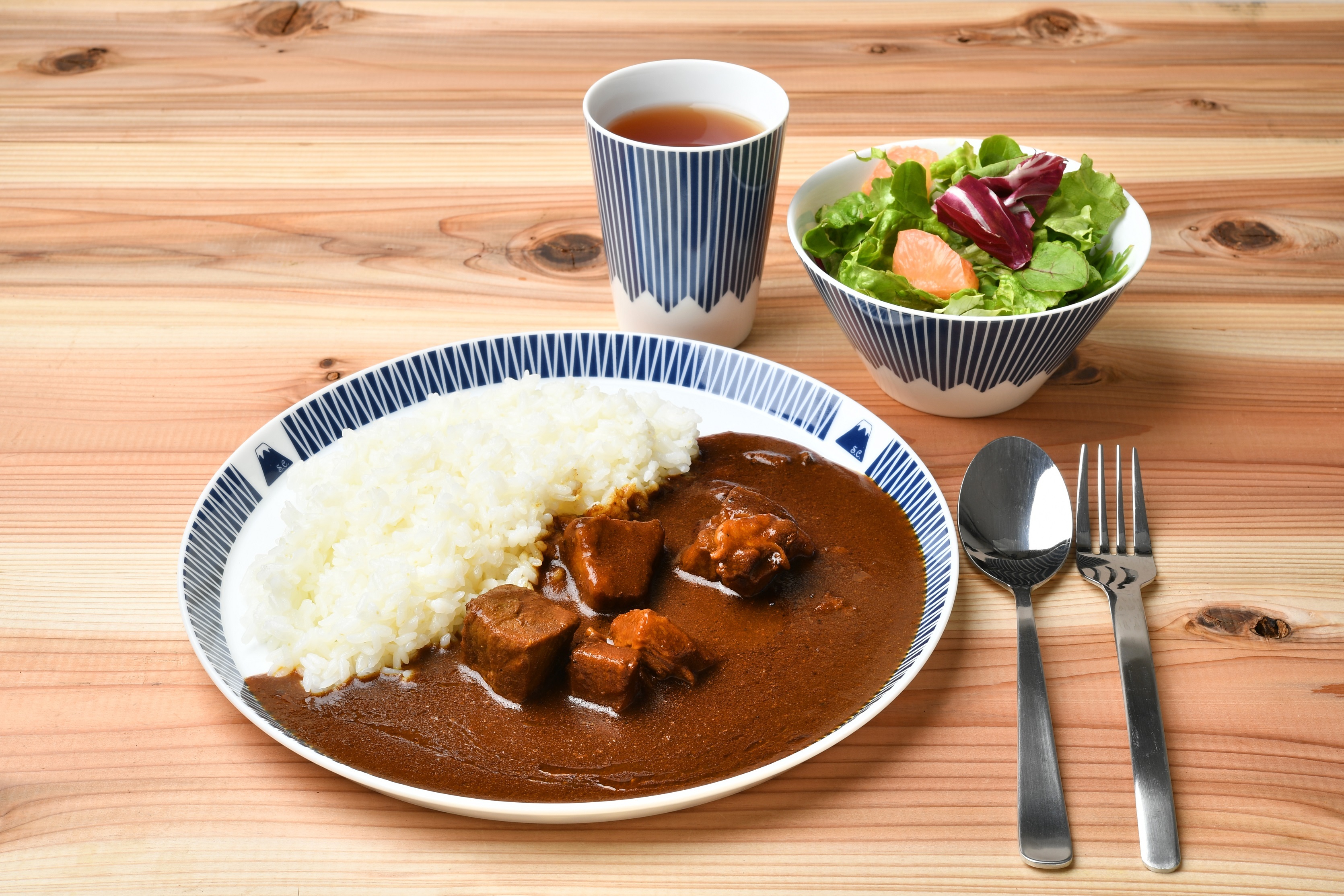 SWEETS CRAFT 日本富士山系列多用途餐盤 (大) 深藍色