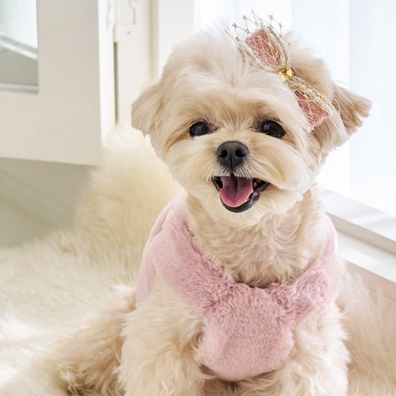 毛茸茸背心Bebe Fur Crop IndyPink印地安粉-It’s sunny outside