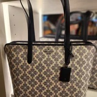 [S] KATE SPADE KG086 SPADE FLOWER PV TOTE,NAVY MULTI, 196021446900 (SKS963)