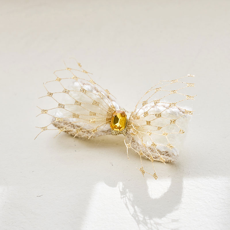 髮夾-紗金珍珠Gold_Pearl-Cream奶油 髮夾 髮飾-It’s sunny outside