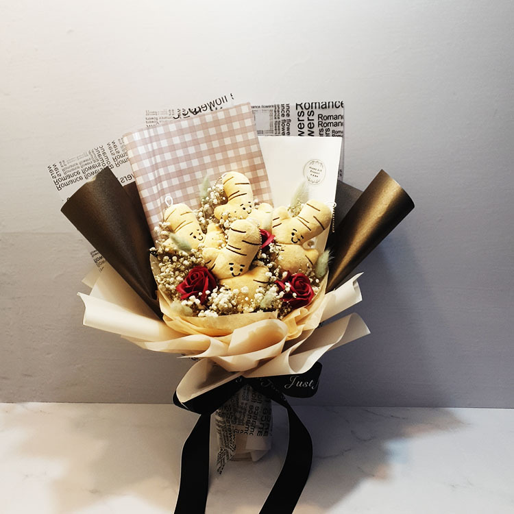 薑薑薑薑花束,薑玩偶花束,薑花束,薑創意花束