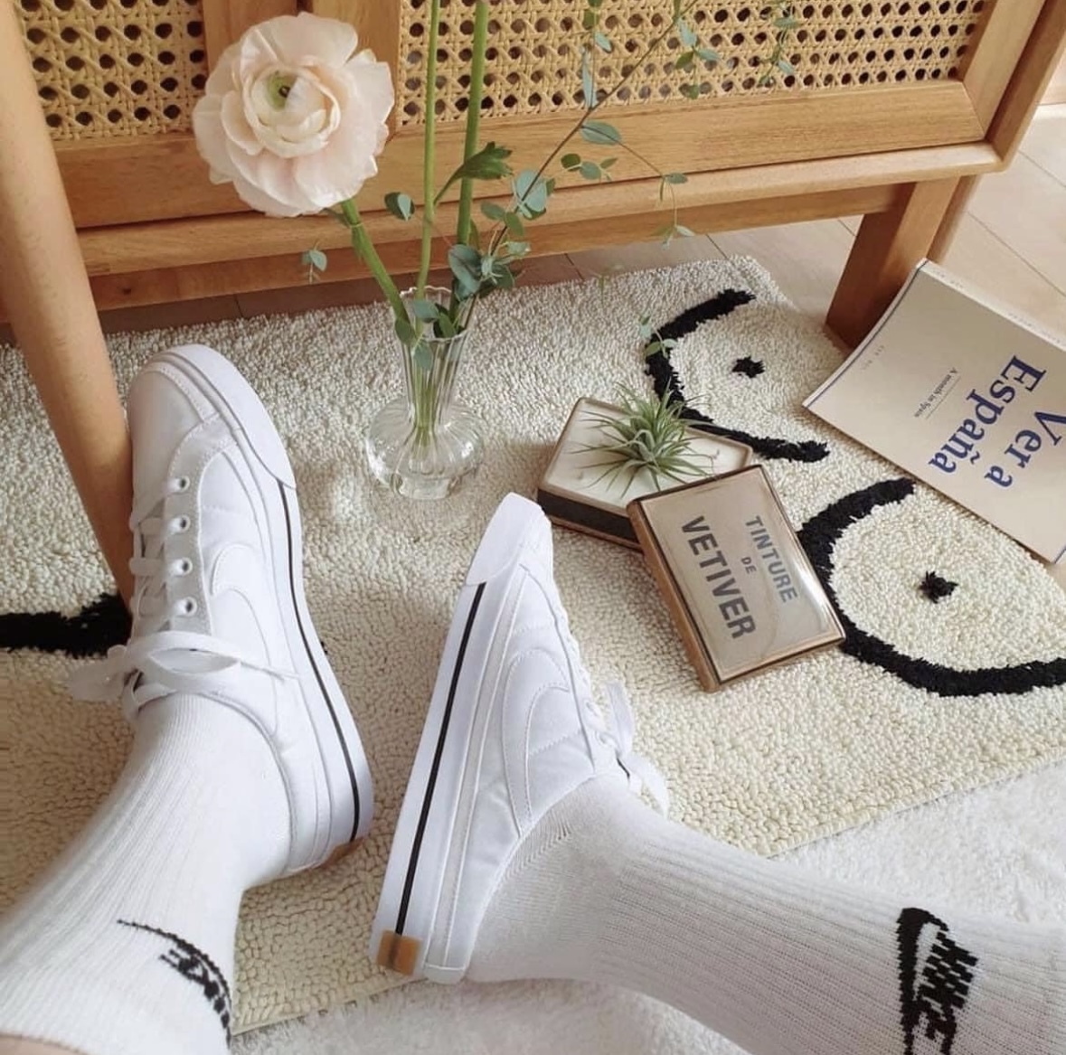 零碼現貨出清 售完不補 Nike Court Legacy Mule 全白 帆布 穆勒鞋 半拖 女款 DB3970-100/現貨