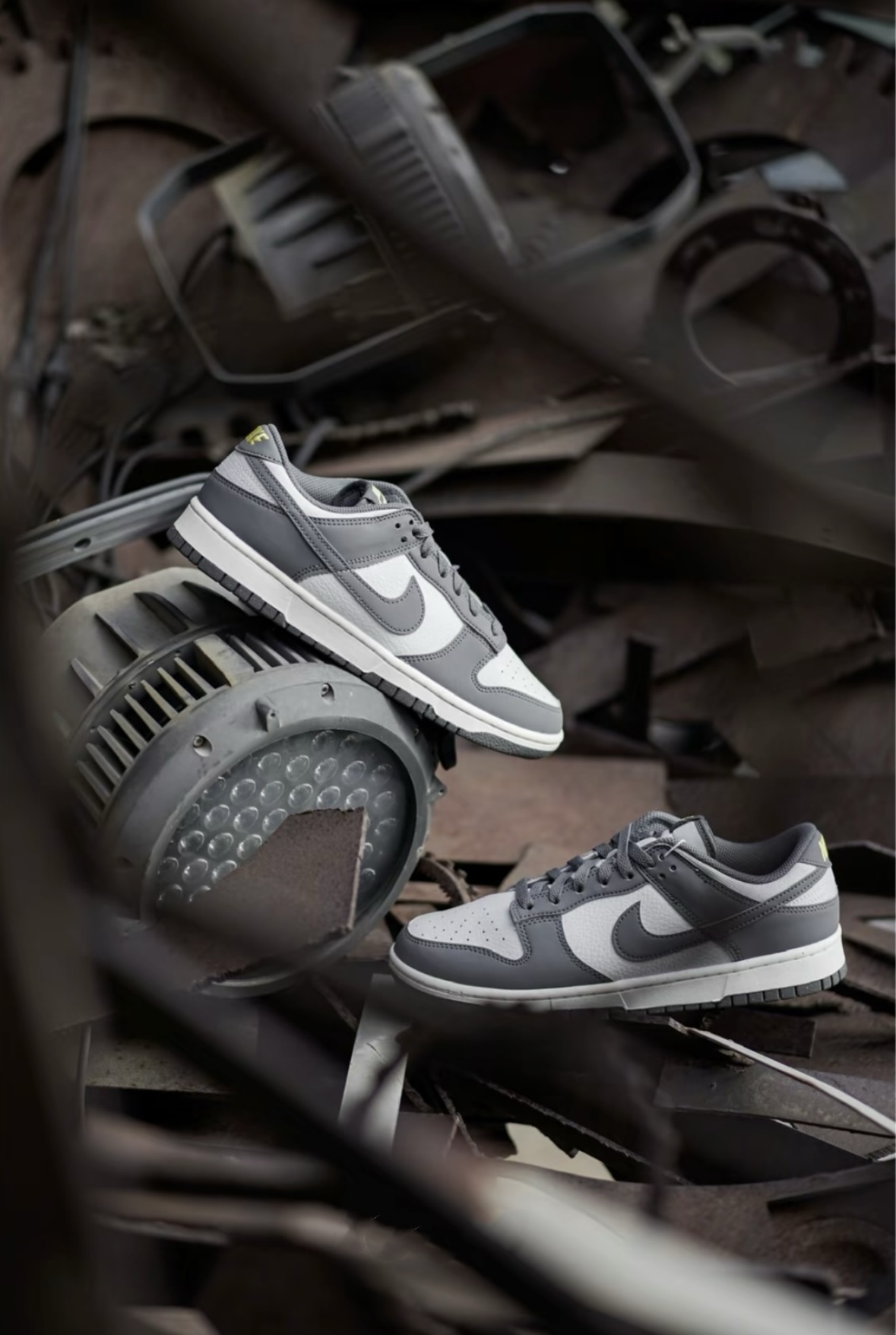 Nike Dunk Low 迷霧灰白 深灰 灰白 皮革 男女款 FZ4621-001/預購