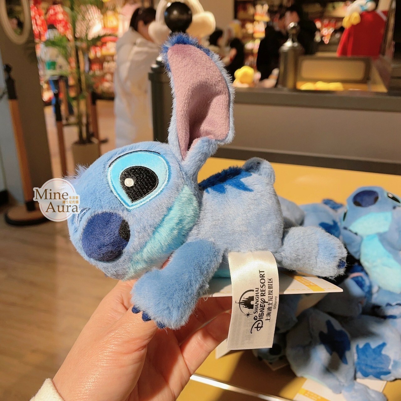 迷你寶寶系列 史迪奇 Stitch 磁鐵 趴趴 趴姿 絨毛 娃娃 公仔 星際寶貝 Lilo & Stitch -上海迪士尼樂園