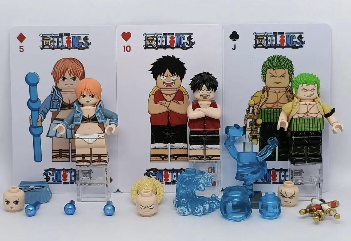 【Feelings】魯夫+ 素隆+  娜美+  山治+  狙擊王+  喬巴 (1套6人偶)