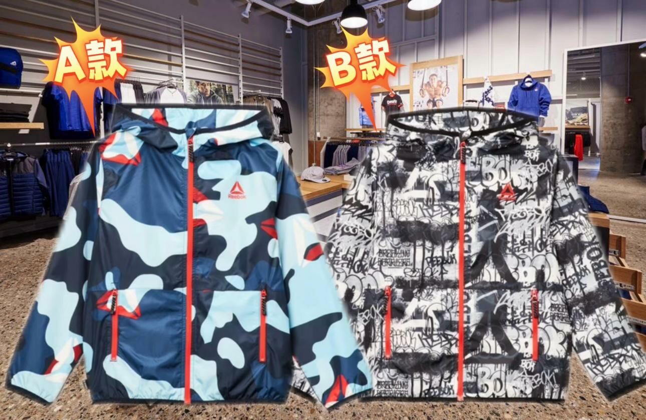 【預購】Reebok F012350 大童風褸