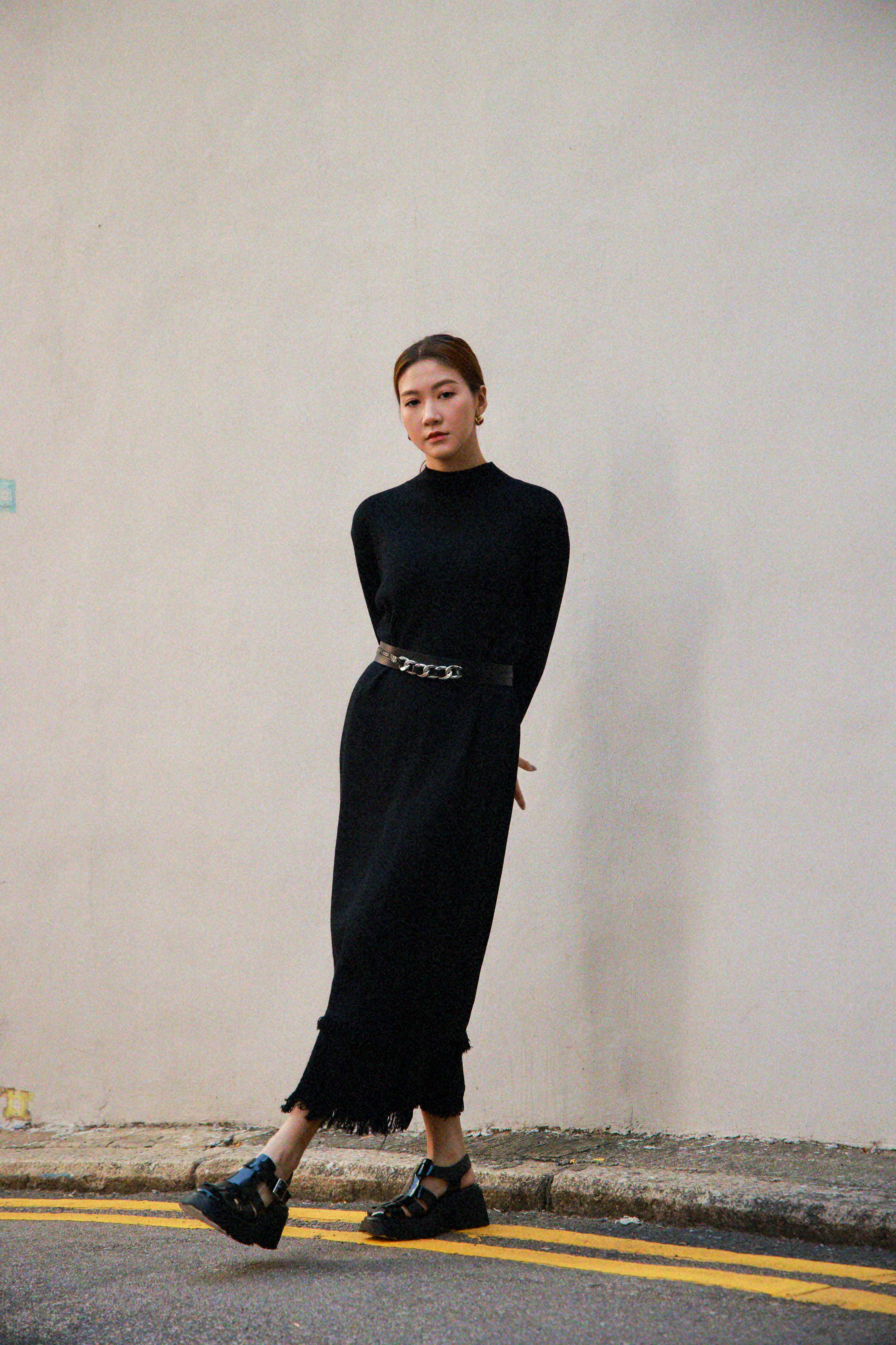 小企領蘇蘇腳針織連身裙（現貨款式）