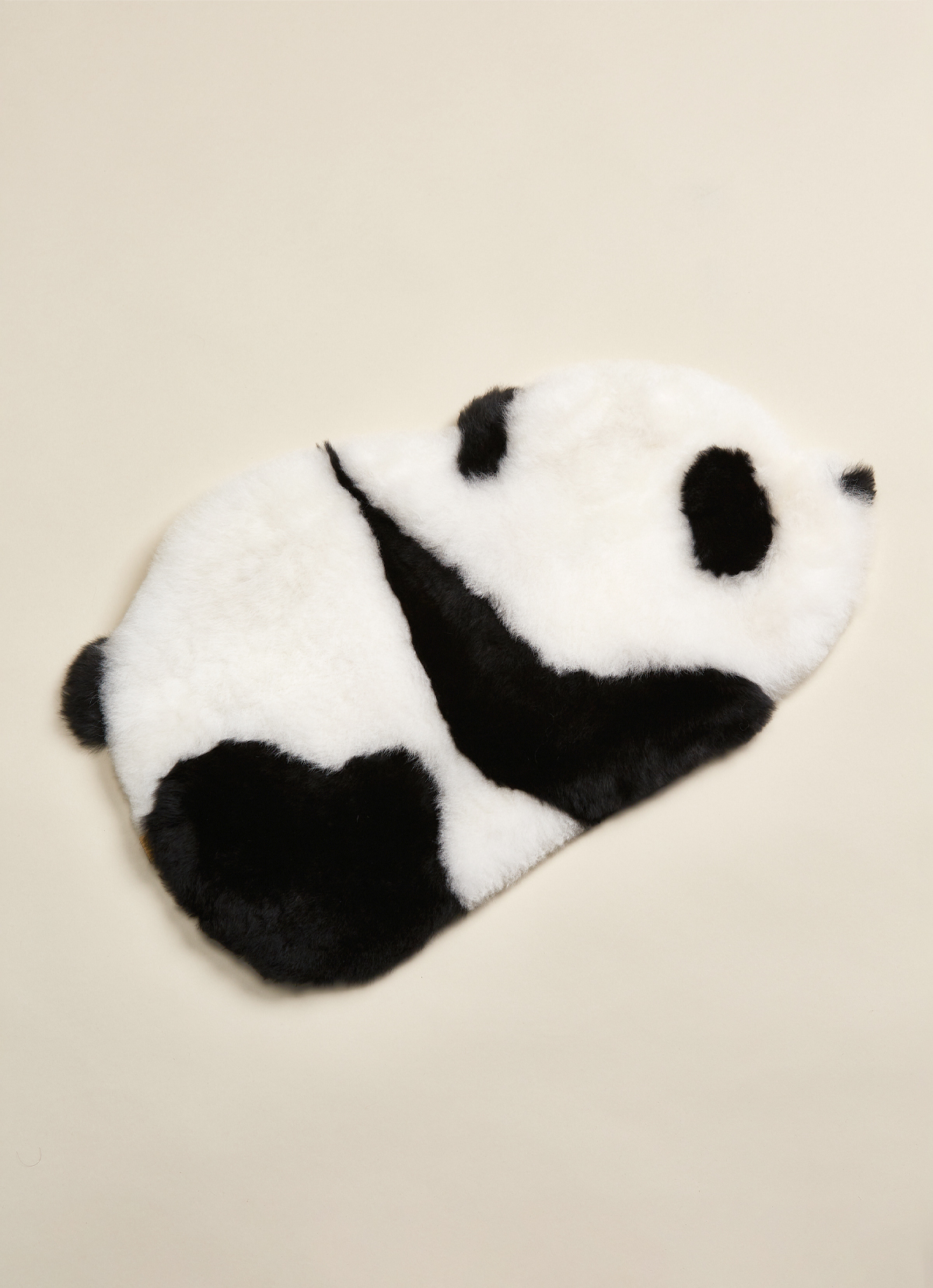ST.MALO 秘魯工匠手工天然羊駝毛熊貓造型毯-2495UH-黑白雙色