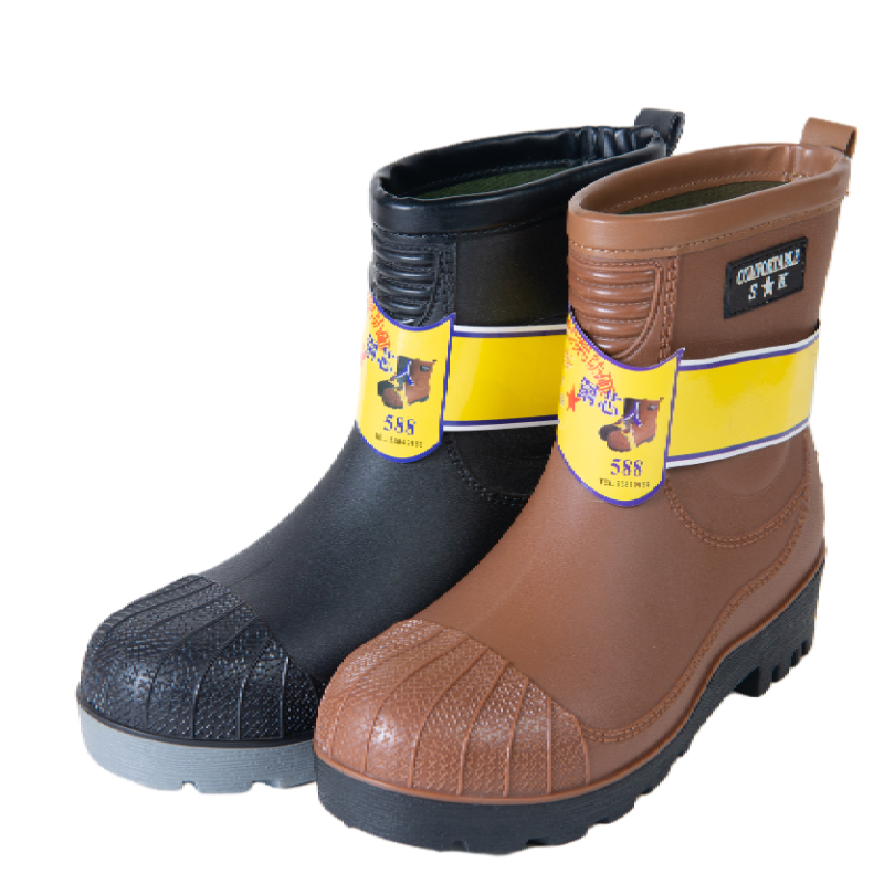 SK 安全鞋 PVC 低筒 鋼頭 鋼片底 安全水鞋 WK588