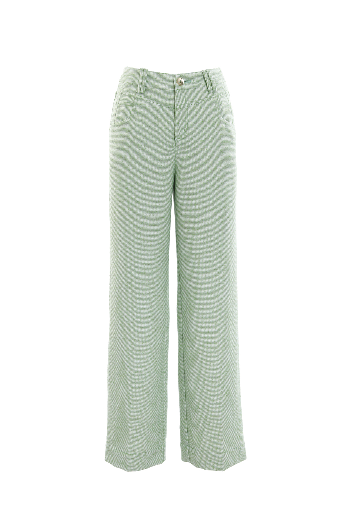 BC15018B1 玫瑰山谷小香花呢海軍寬褲 (2色)