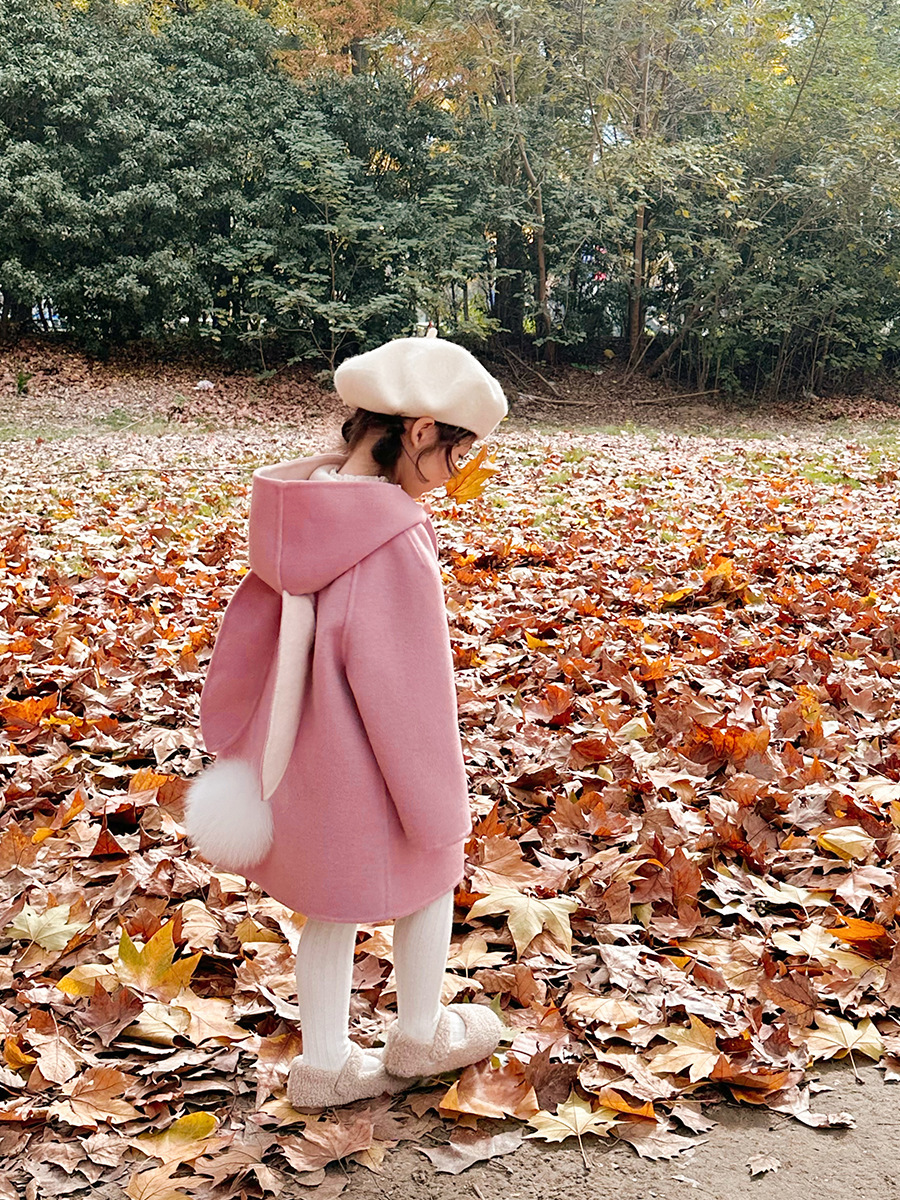 pink and yellow bunny coat