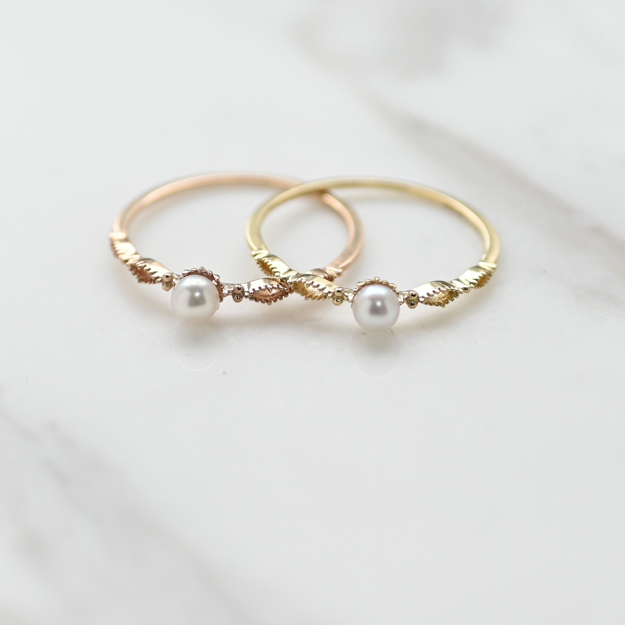 18K Baby Akoya Pearl Ring