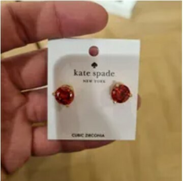 [US] KATE SPADE O0RU3081 RISE AND SHINE EARRINGS,FESTIVE PI, 196021196324 (SKS965)