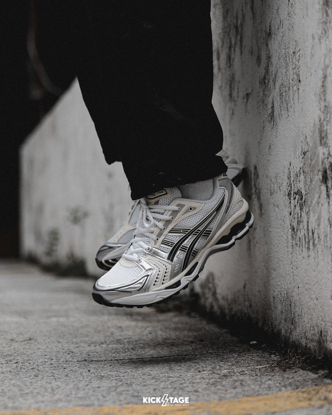 ASICS Gel-Kayano 14 White Midnight白銀深藍休閒跑鞋1202A056-109