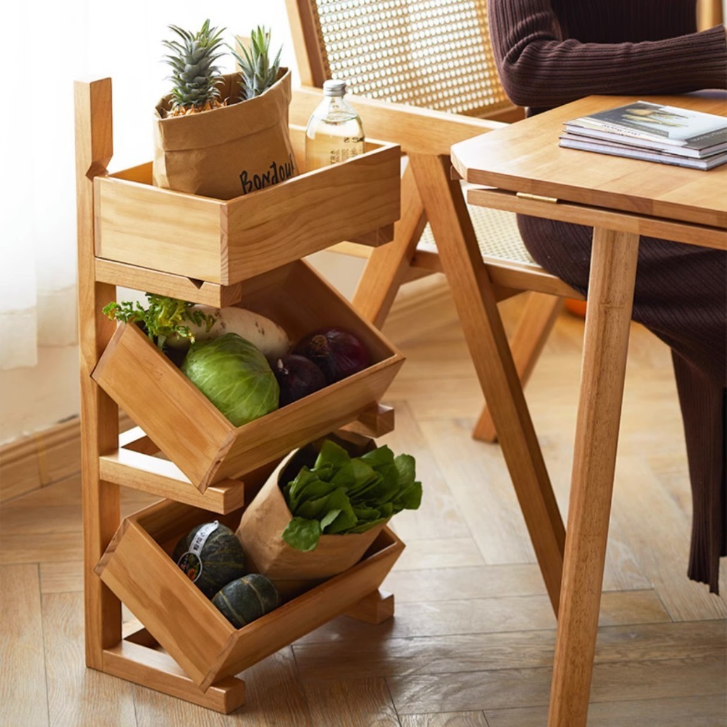 《3594》 實木多功能收納置物架