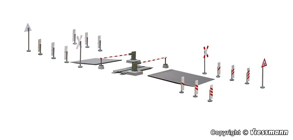 Viessmann 5108 HO scale Level crossing EBÜT 80, fully automatic