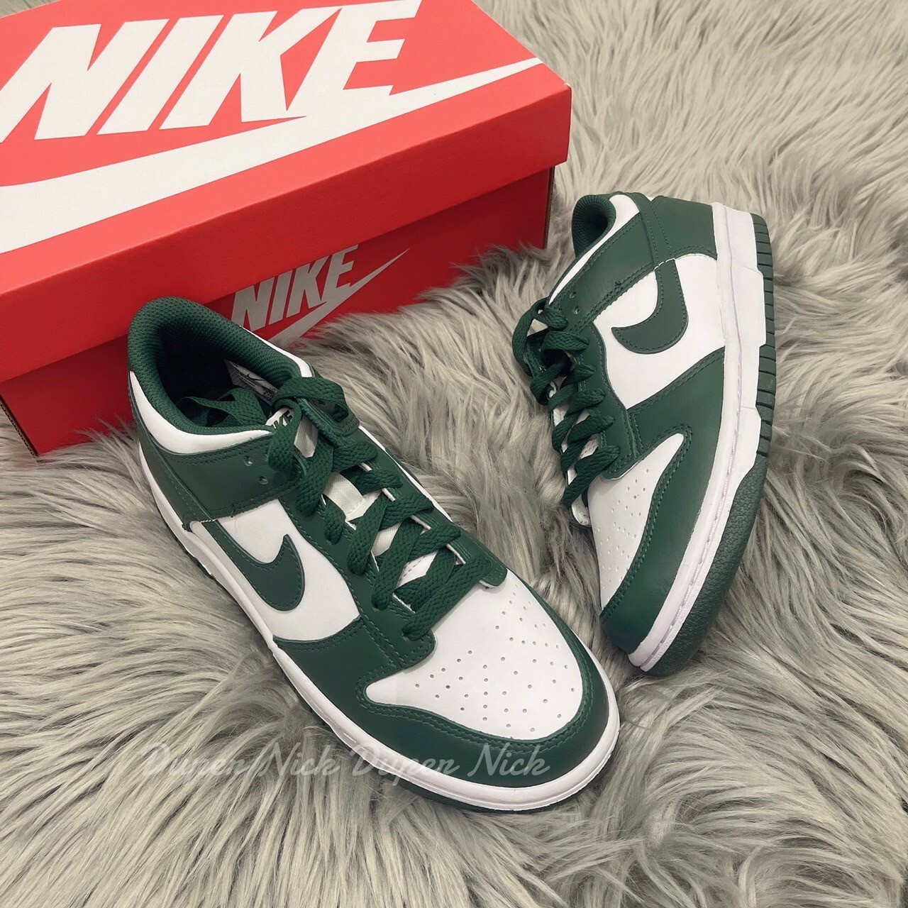 NIKE DUNK LOW GS Team Green 白綠