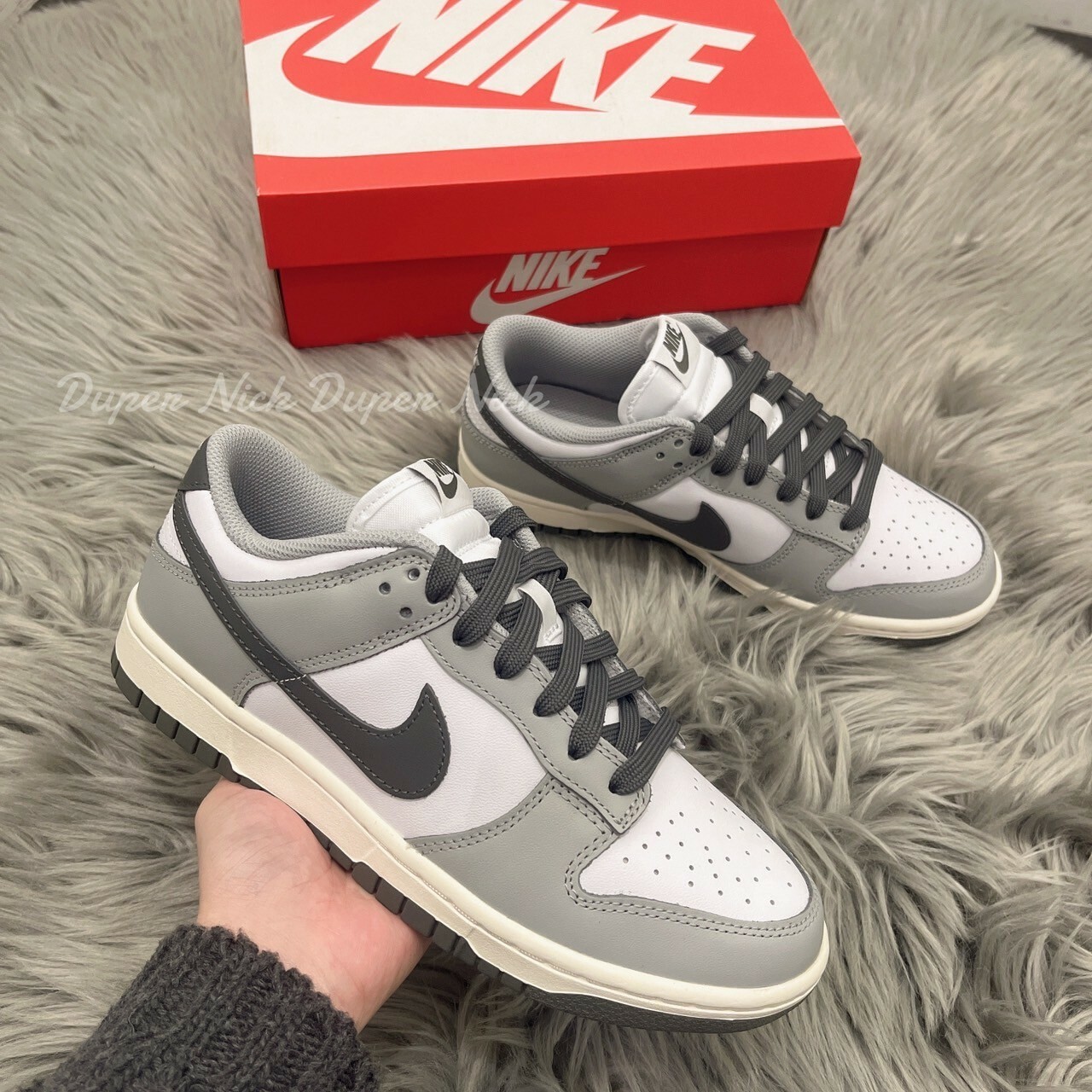 Nike Dunk Low Light Smoker Grey 煙灰 白灰 黑勾 女