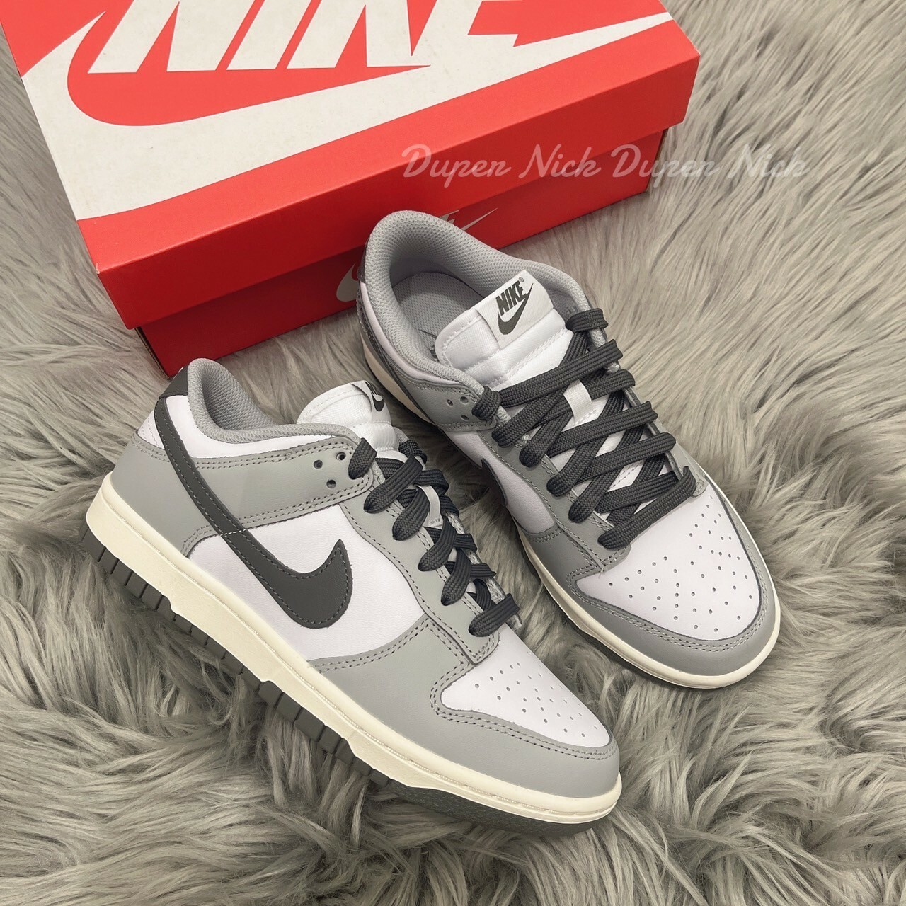 Nike Dunk Low Light Smoker Grey 煙灰 白灰 黑勾 女