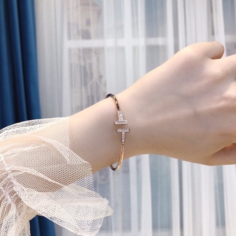 雙T水鑽 經典定製開口手鐲2.0