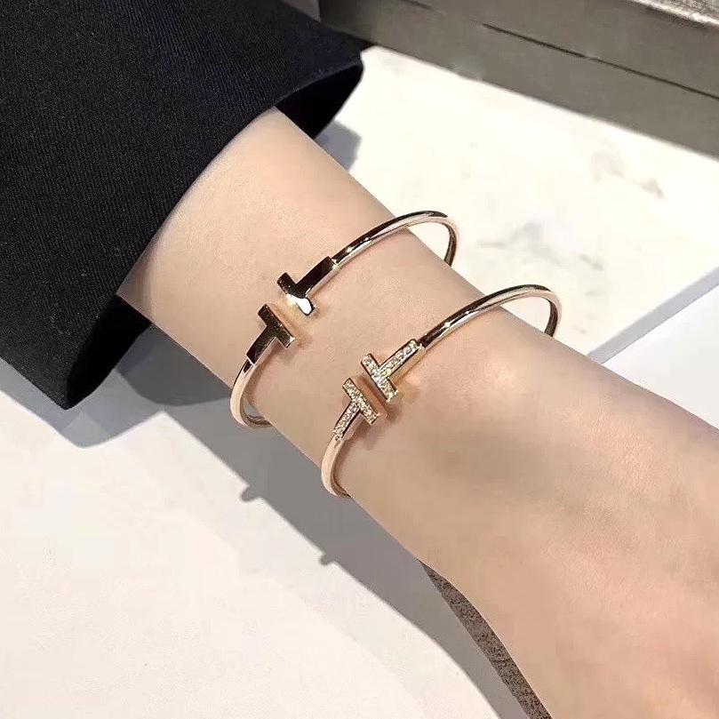 雙T水鑽 經典定製開口手鐲2.0