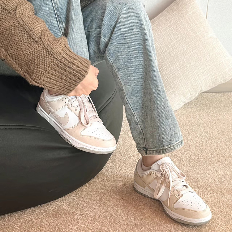 NIKE DUNK LOW  NEXT NATURE 環保材質 輕量  奶茶 白奶茶 女生復古休閒鞋 DN1431-100