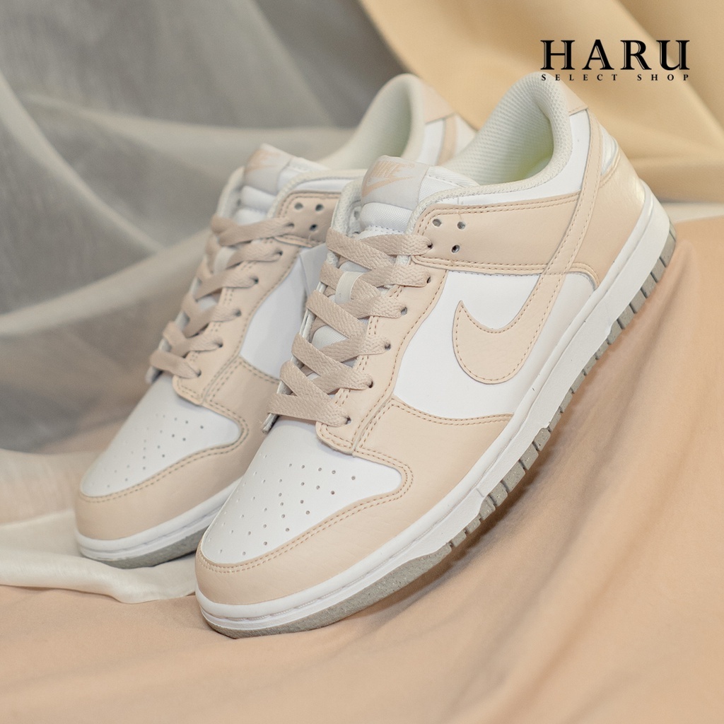 NIKE DUNK LOW  NEXT NATURE 環保材質 輕量  奶茶 白奶茶 女生復古休閒鞋 DN1431-100