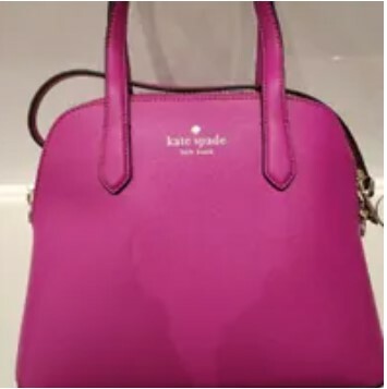 [S] KATE SPADE K8701 SCHUYLER SAFFIANO PVC MEDIUM DOME SATCHEL,BAJA ROSE, 196021370144 (SKS970)