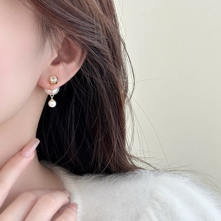 夢幻一款四戴珍珠系耳釘