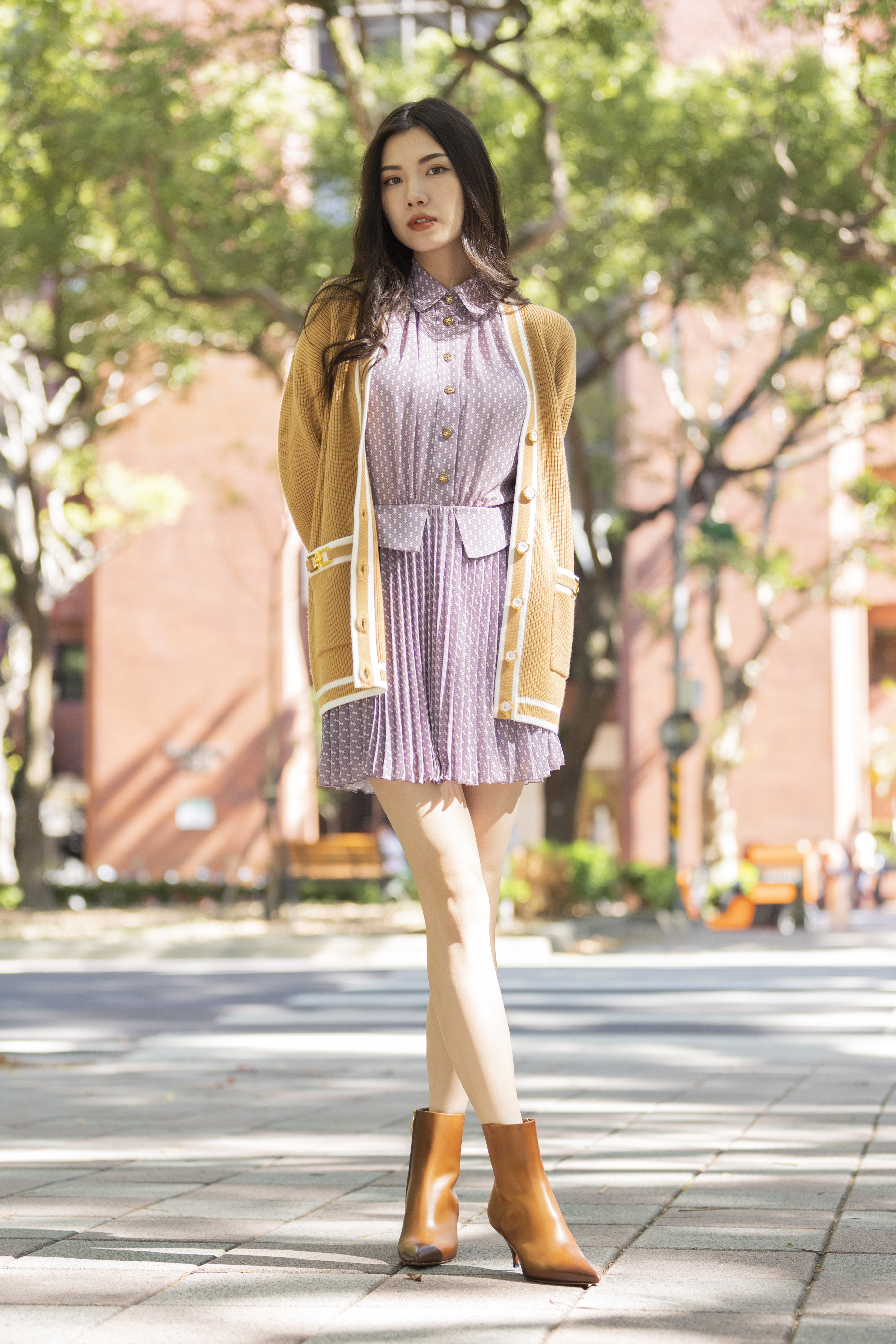 ‍Elisabetta Franchi  百褶裙短洋裝