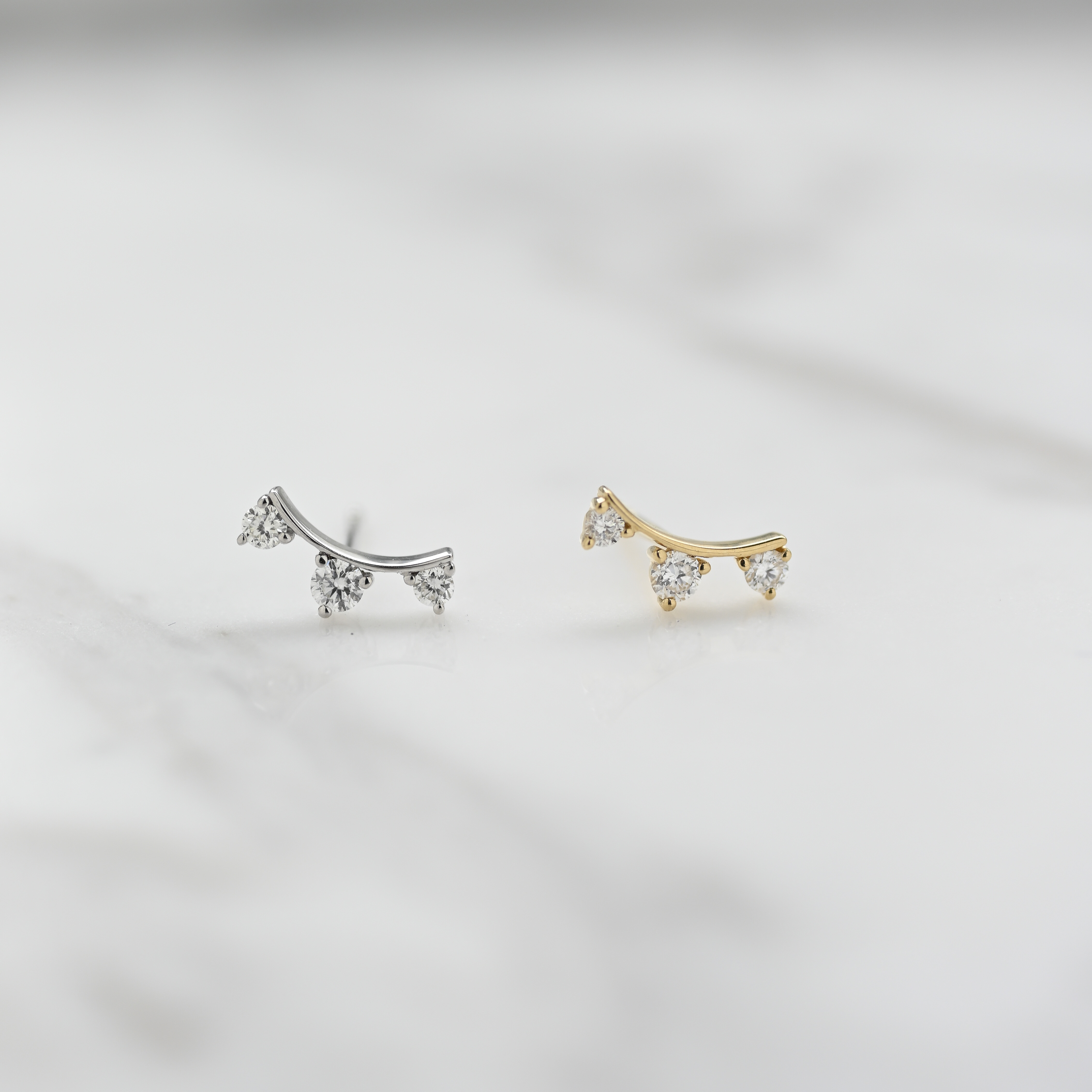 18K Pandera Diamond Earring