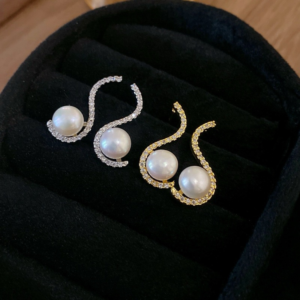 高奢s珍珠墜耳釘