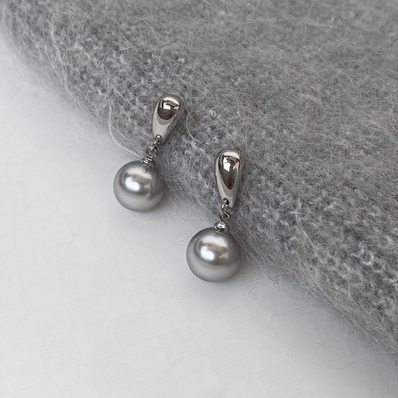 浪漫銀水滴珍珠墜