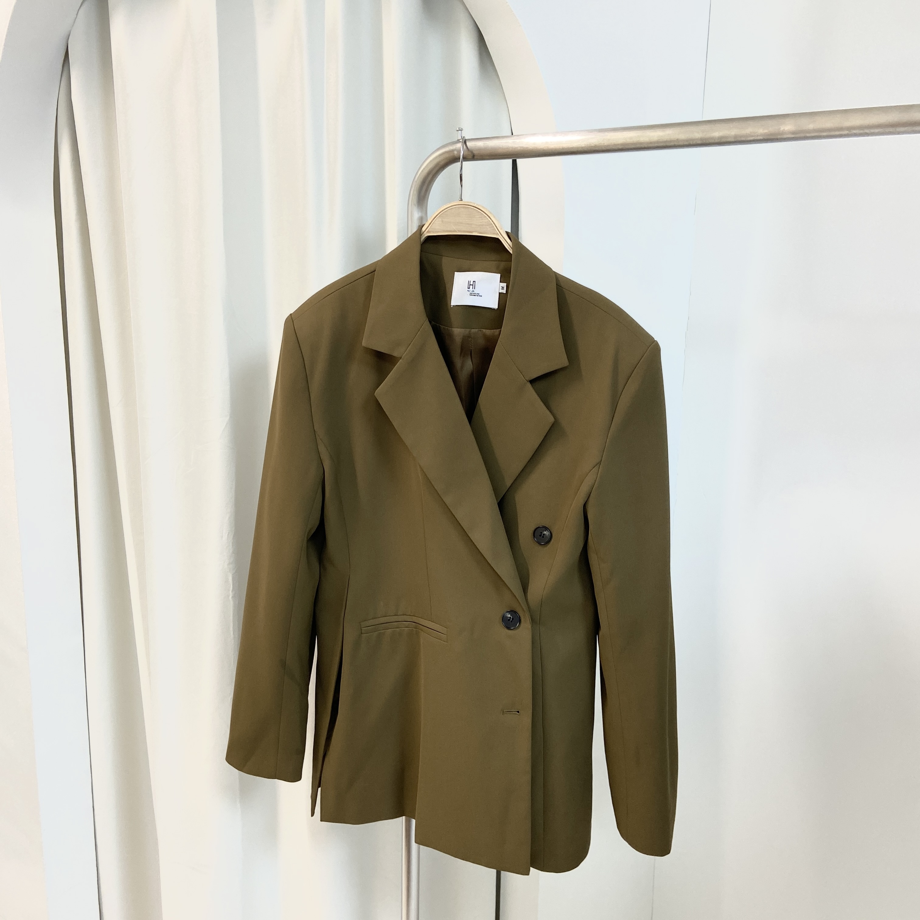 【Hoi2推介】J171 啡綠色 西裝外套