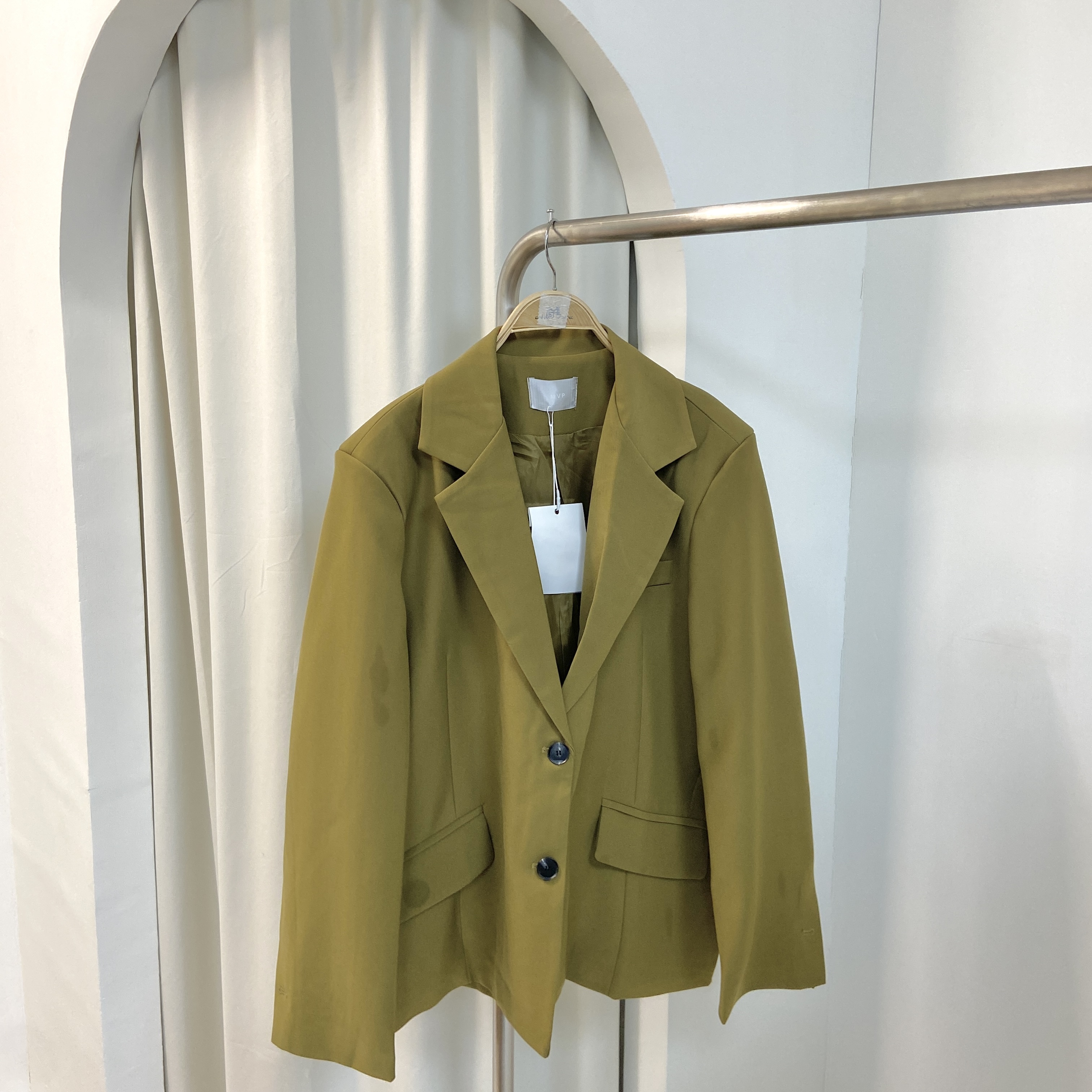 【Hoi2推介】J172 芥綠色 西裝外套