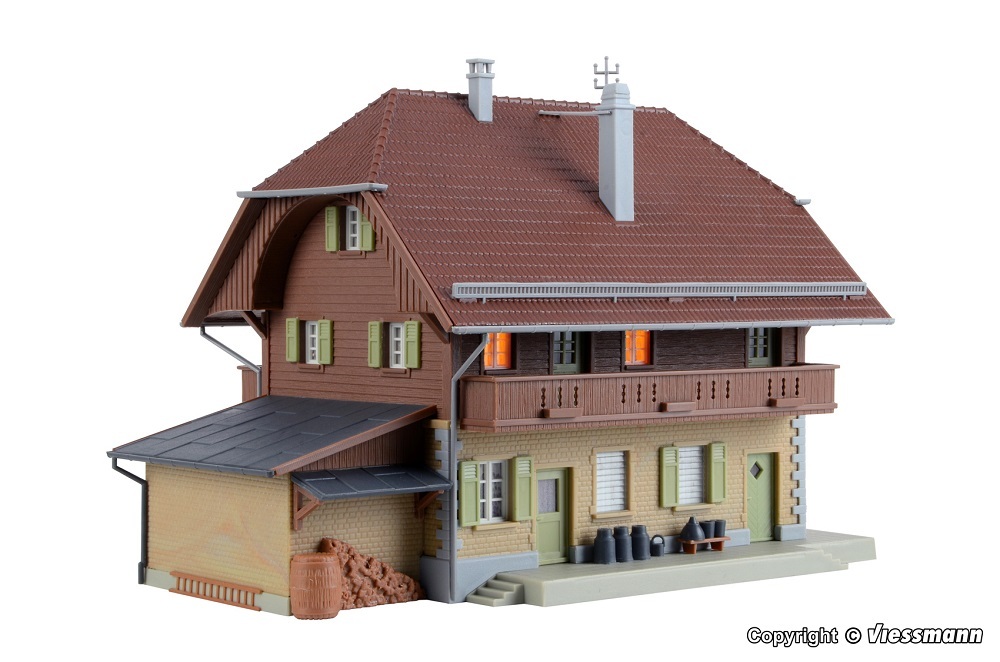 Kibri 38024 HO scale Cheese dairy Thal in Heimisbach incl. house illumination starter set